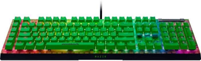 Teclado Gamer Mecânico Razer BlackWidow V4 X Chroma RGB Minecraft