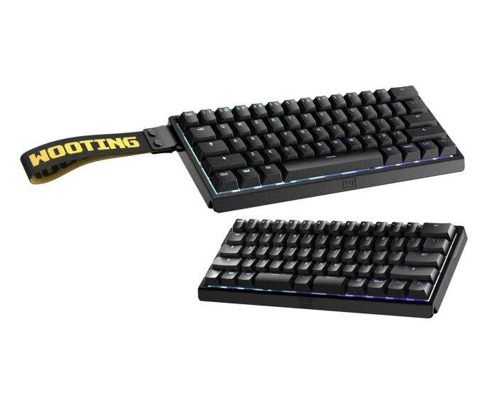 Teclado Gamer Magnético Wooting 60HE V2 Aluminium RGB Just Black Teclado Gamer Magnético Wooting 60HE V2 Aluminium RGB Just Black