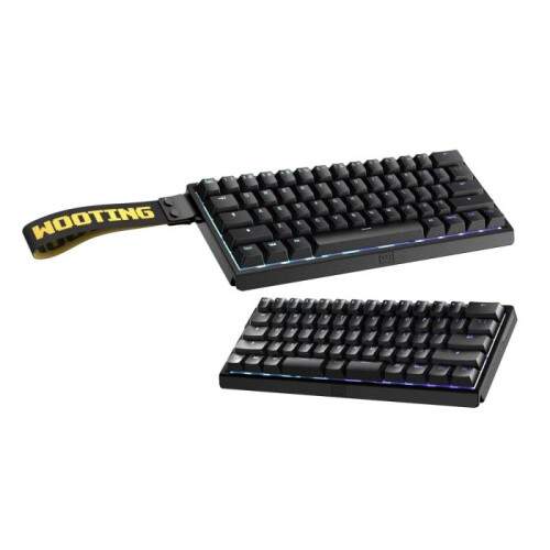 Teclado Gamer Magnético Wooting 60HE V2 Aluminium RGB Just Black