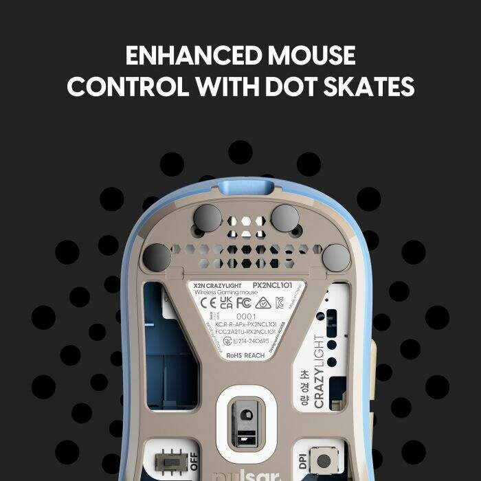 Mouse Gamer Pulsar X2N Mini CrazyLight 38g Wireless 8K Wildscape