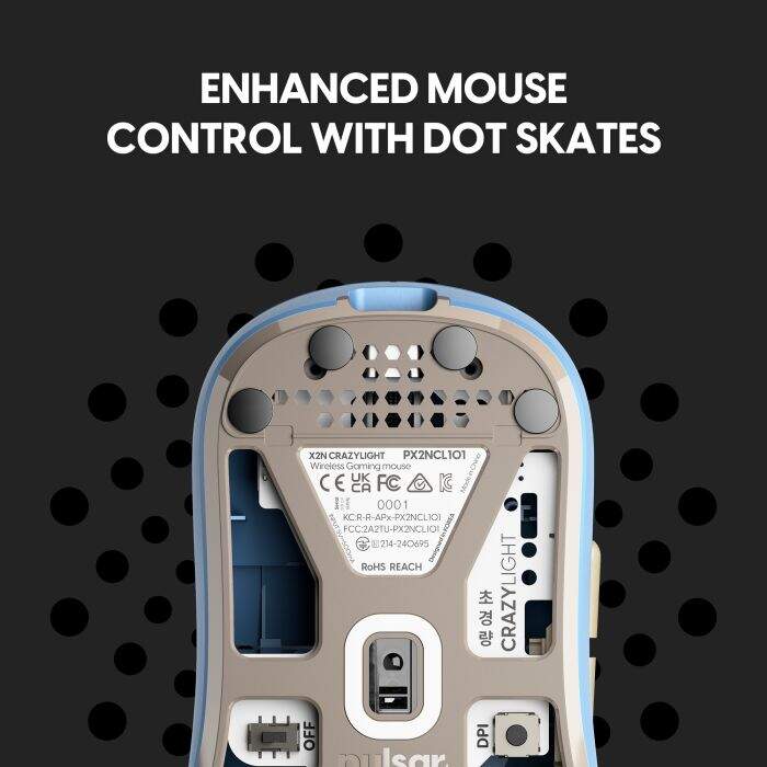 Mouse Gamer Pulsar X2N Medium CrazyLight 43g Wireless 8K Wildscape