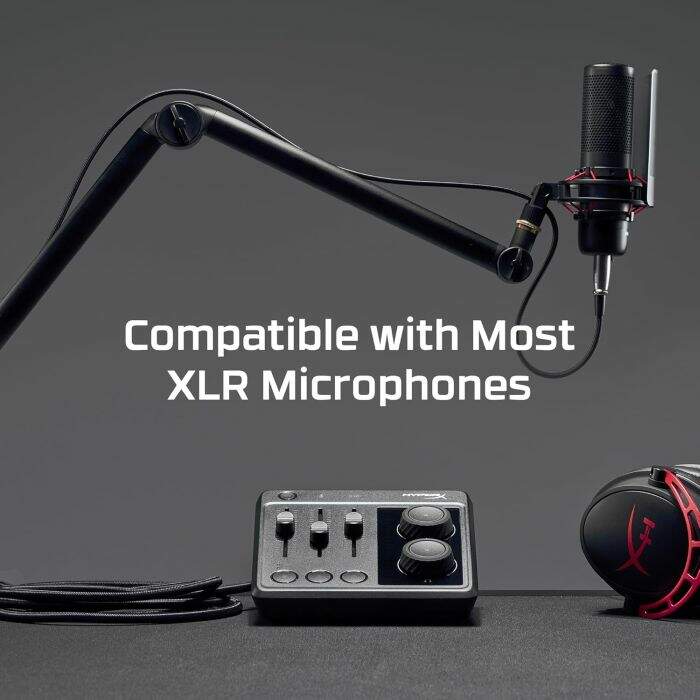 PROMOÇÃO # Mixer de Audio HyperX 5 Canais USB-C Preto - 73C12AA