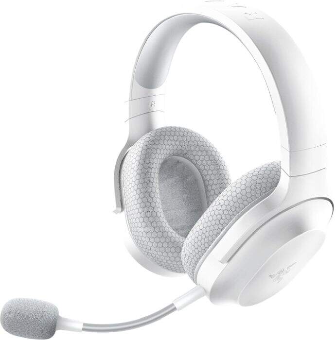 ヘッドホン Razer BARRACUDA MERCURY EDITION Fone Gamer Sem Fio Razer Barracuda X Wireless Mercury White - PC