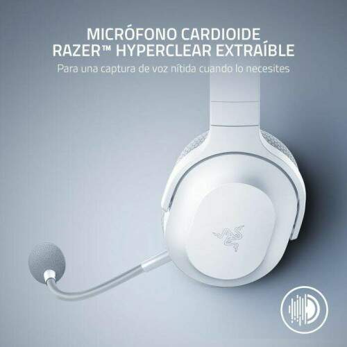 Fone Gamer Sem Fio Razer Barracuda X Wireless Mercury White - PC