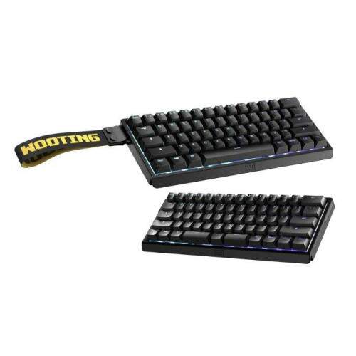 Teclado Gamer Magnético Wooting 60HE V2 ABS Plastic RGB Just Black