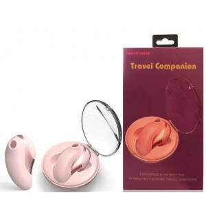 Mini Estimulador Feminino com Sucção e Vibração Recarregável TRAVEL COMPANION