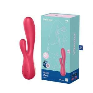 Satisfyer Mono Flex Estimulador de Clitóis e Ponto G Controlado por Aplicativo Vermelho