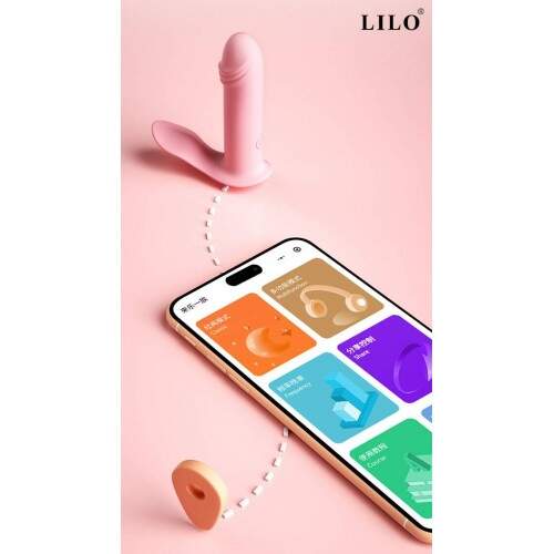 Estimulador Feminino com Penetrao com 10 modos de vibrao Controlado por APP Aplicativo