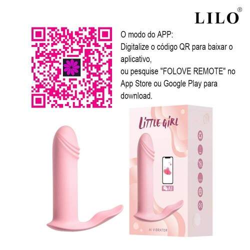 Estimulador Feminino com Penetrao com 10 modos de vibrao Controlado por APP Aplicativo