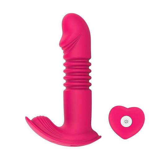 Vibrador de ponto G e Clitris com Vai e Vem com Controle Remoto