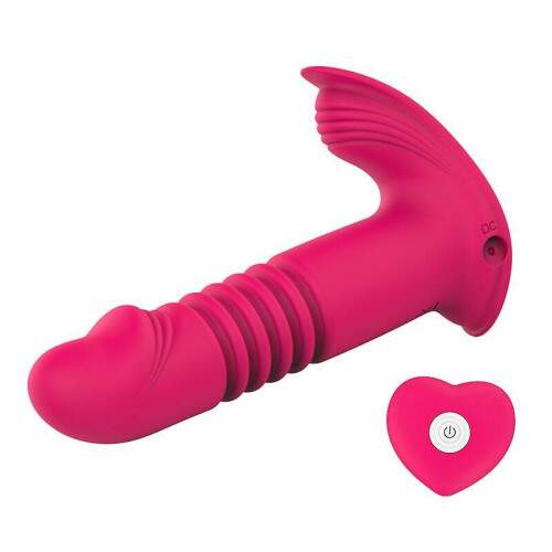 Vibrador de ponto G e Clitris com Vai e Vem com Controle Remoto
