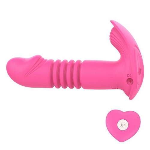 Vibrador de ponto G e Clitris com Vai e Vem com Controle Remoto