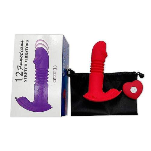 Vibrador de ponto G e Clitris com Vai e Vem com Controle Remoto