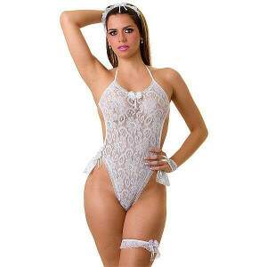 Fantasia Noiva Vestidinho Ado e Eva