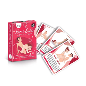 Baralho Kama Sutra Ertico Hetero com Posies 50 Cartas Diverso ao Cubo