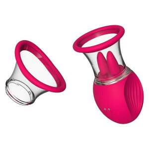  Vibrador de Clitris com Lngua Estimuladora e Suco Vermelha