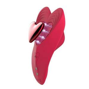 Vibrador de calcinha Vibratria Recarregvel com Controle por APP Aplicativo Red Haert