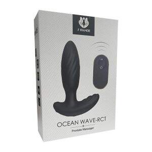 Plug Vibrador de Clitris e Prstata com Rotao de Esferas Ocean Wave S-Hande
