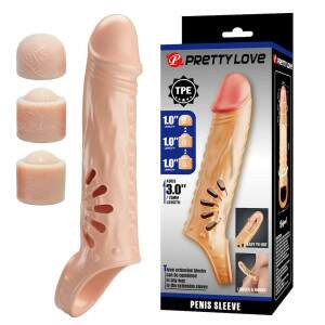 Capa peniana com Extensor em sua Ponta PRETTY LOVE