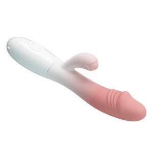 Vibrador com Estimulador Clitoriano 30 Modos de Vibrao Snappy PRETTY LOVE