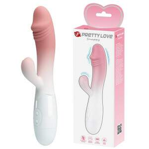 Vibrador com Estimulador Clitoriano 30 Modos de Vibrao Snappy PRETTY LOVE