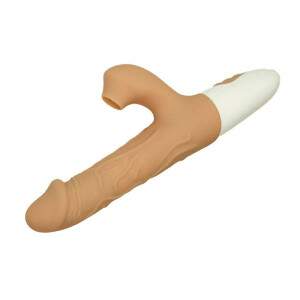 Vibrador Ponto G e Estimulador Clitoriano com 10 modos de vibrao e movimentos de vai e vem, e 10 modos de Pulsao 