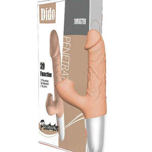 Vibrador Ponto G e Estimulador Clitoriano com 10 modos de vibrao e movimentos de vai e vem, e 10 modos de Pulsao
