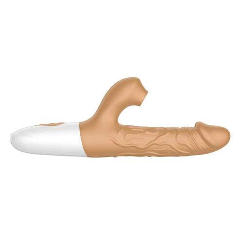 Vibrador Ponto G e Estimulador Clitoriano com 10 modos de vibrao e movimentos de vai e vem, e 10 modos de Pulsao