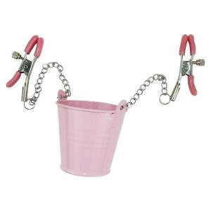 Grampos de Mamilo com Baldinho Rosa