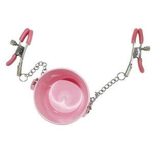 Grampos de Mamilo com Baldinho Rosa