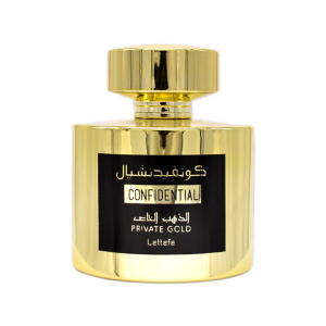 Confidential Private Gold Eau De Parfum Perfume Compartulhvel Lattafa 100ml
