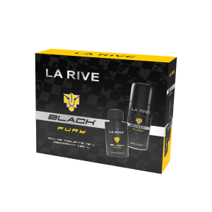 Kit Black Fury La Rive Perfume Eau de Toilette 75ml e Desodorante Masculino 150ml