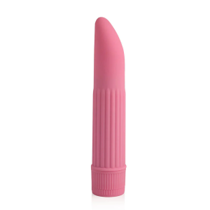Vibrador Personal com Relevo Estriado para Estimulao e Pompoarismo Rosas