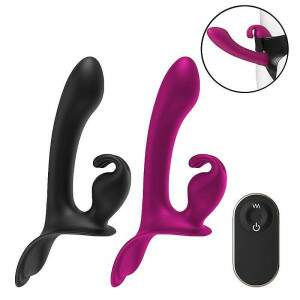 Vibrador de Ponto G e clitris com Controle Remoto Pode sewr Usado em Cinta Peniana Lord Rabbit S-hande