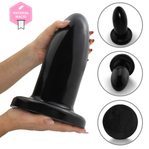 Plug Anal Gigante Flexvel Bazuca 27cm x 9,5cm Preto Brilhante
