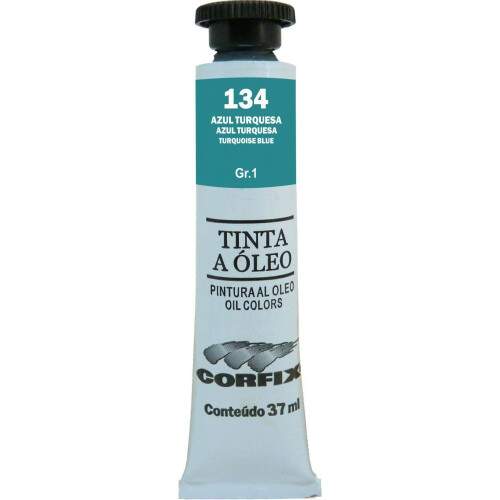 TINTA OLEO 37ML 134 AZUL TURQUESA G1 CORFIX