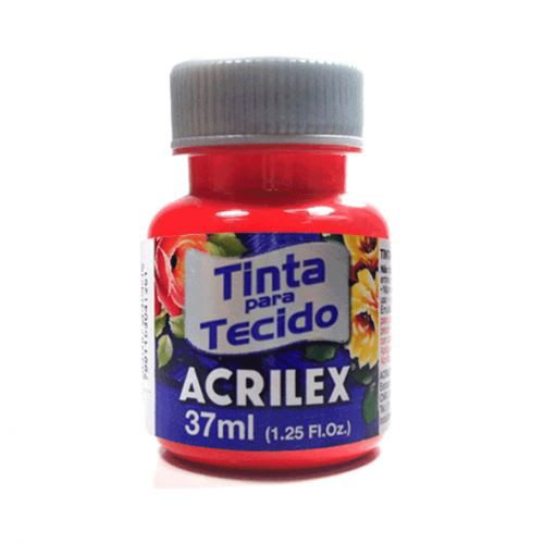 TINTA TECIDO 37ML 509 VERMELHO CARMIM ACRILEX