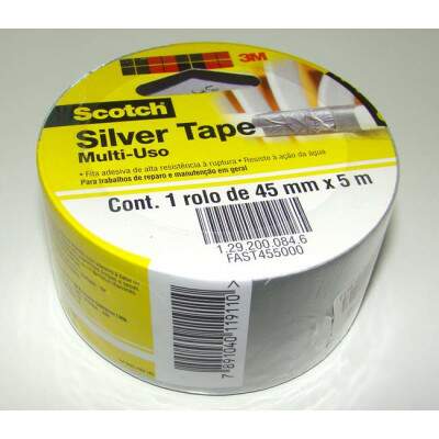 Fita desiva Silver Tape multi-uso 45mmx5m Scotch 3M