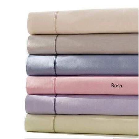 Jogo de cama solteiro Buddemeyer Basic Premium 200 fios rosa 3 peas