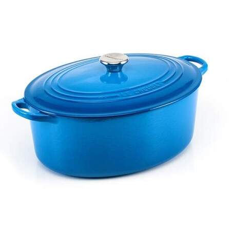 Panela oval com pegador inox 27cm 4,1L azul marseille 210022720