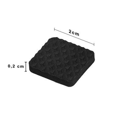 Anti-risco EVA quadrado preto pequeno 3M HB004262844