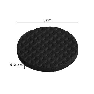 Anti-risco EVA redondo preto grande 3M HB004262869