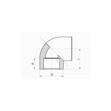 Joelho 90 PPR Tigre termofuso 20mm 22320807