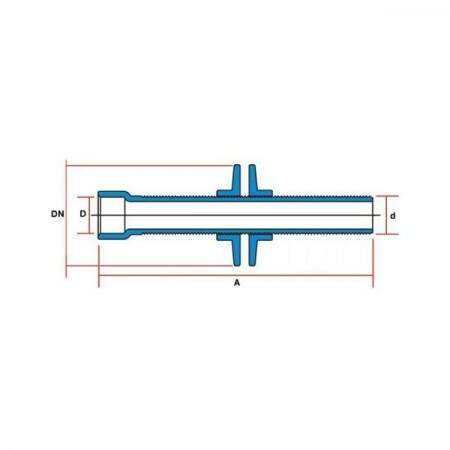 Adaptador soldvel longo com flanges livres para caixa dgua Tigre 60mm x2\\\" 22048023