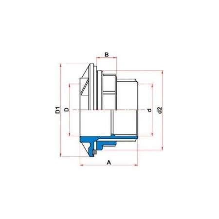 Adaptador Soldvel com Anel para Caixa dgua Tigre 20mm x1/2\\\" 22002406
