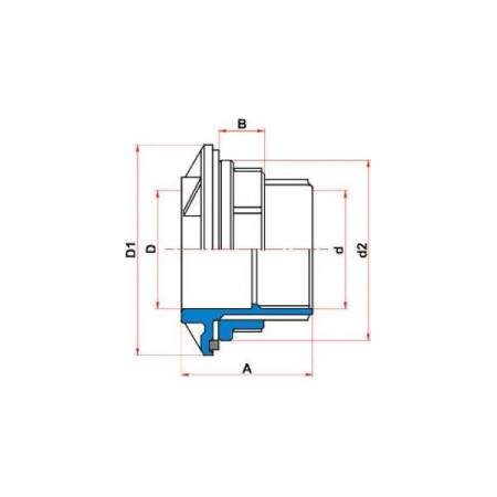 Adaptador Soldvel com Anel para Caixa dgua Tigre 20mm x1/2\\\" 22002406