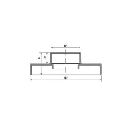 Adaptador ralo linear para caixa sifonada Tigre 150mm 27265464
