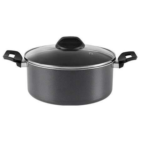 Caarola com tampa Brinox Garlic 3,4L 22x10cm grafite 7000/360