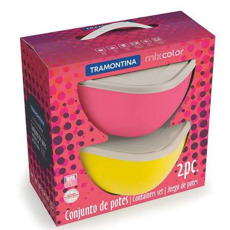 Conjunto de potes Tramontina Mixcolor 4L 2 peas 25099949