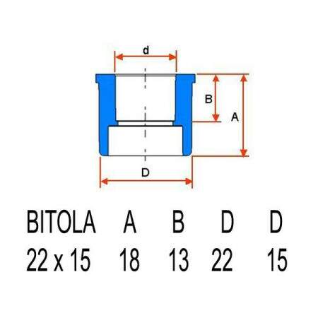 Bucha de reduo Aquatherm 22x15cm Tigre 22850300